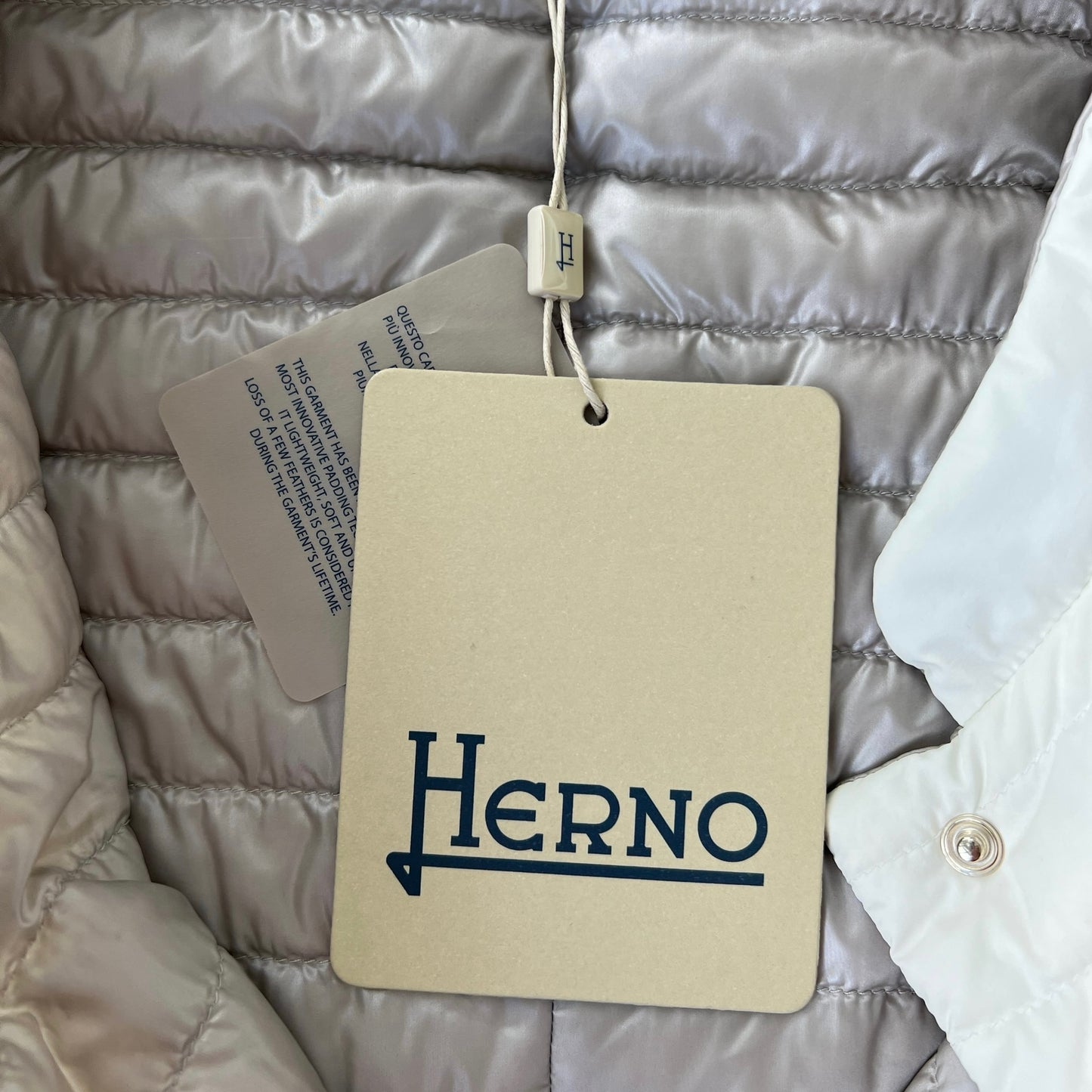 New! Herno Reversible Goose Down Short Puffer Jacket Size 42 (S/M)