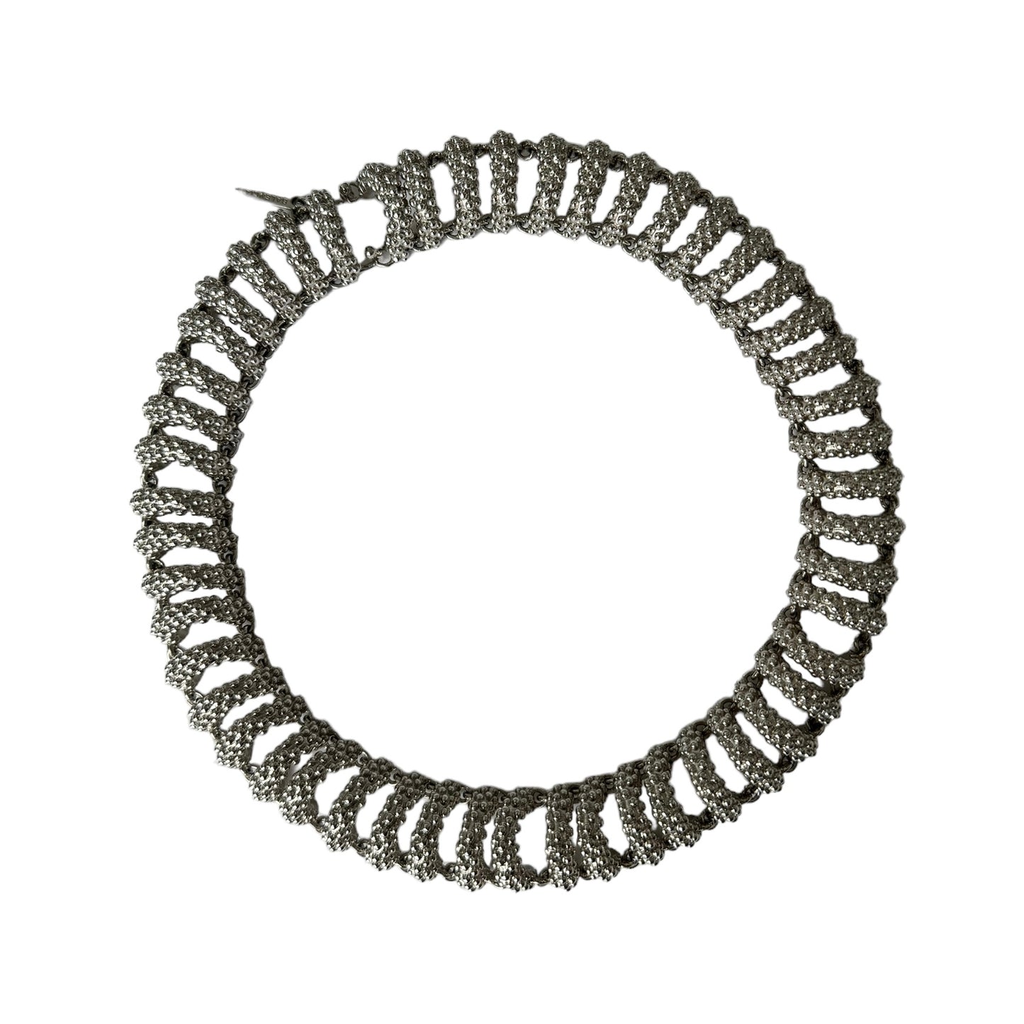 Balenciaga Silver Chain Track Necklace