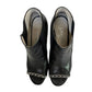 Chanel CC Leather Ankle Boots, Size 38.5 with Dust Bags