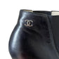 Chanel CC Leather Ankle Boots, Size 38.5