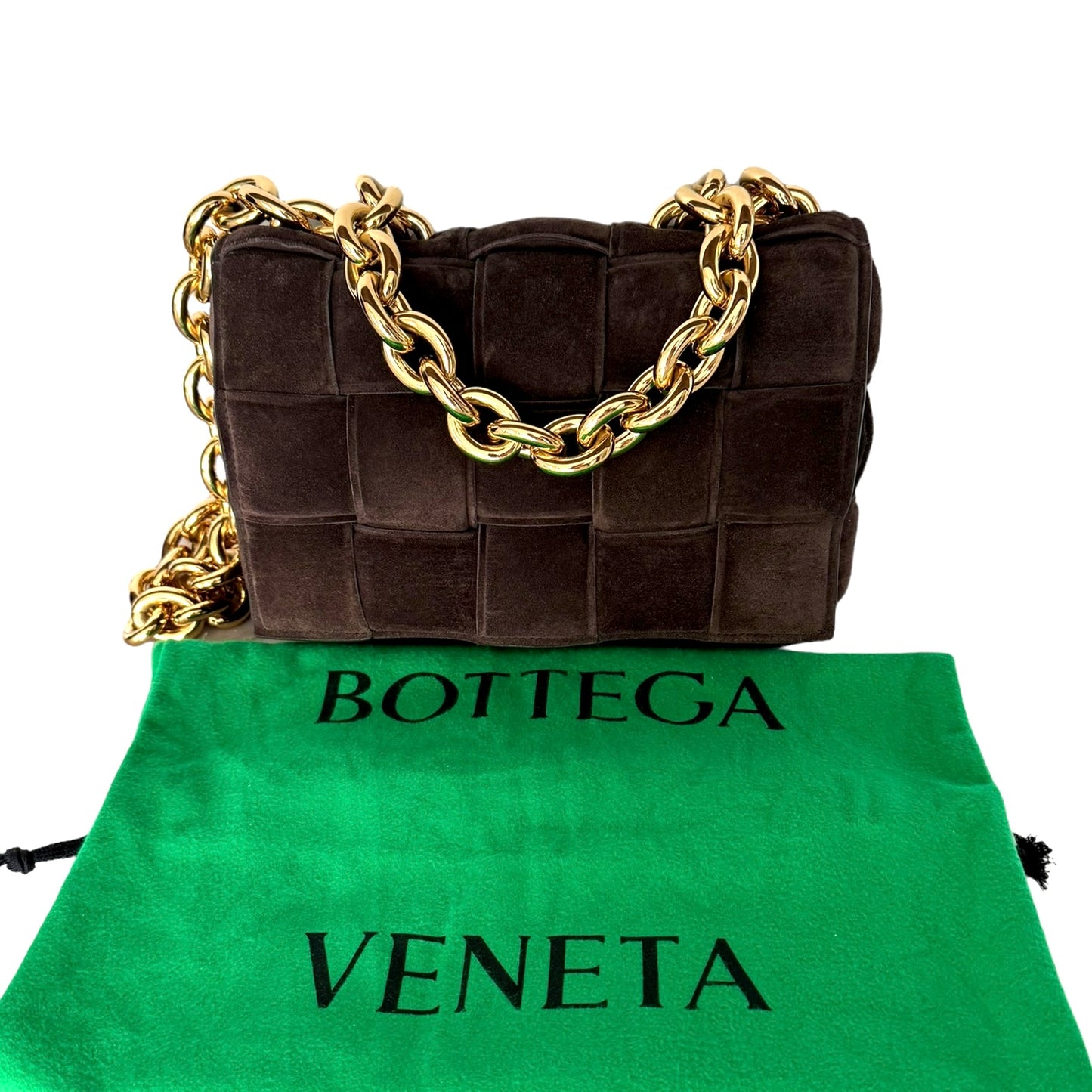 Bottega Veneta Chain Cassette Intrecciato Bag with Dust Bag