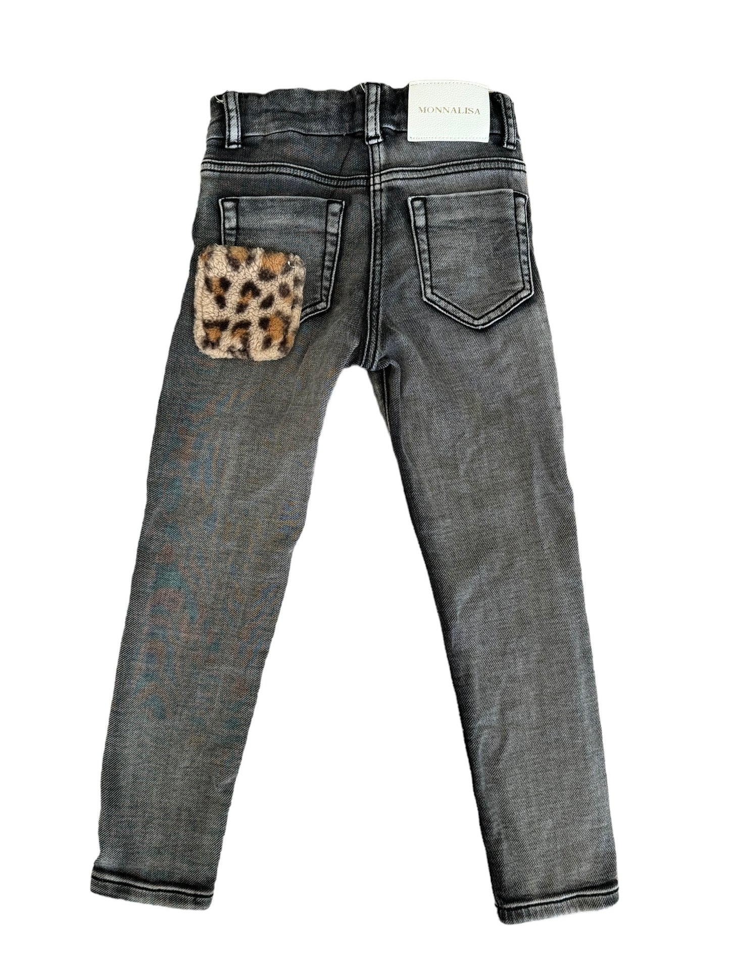 Monnalisa Girls Skinny Jeans Adjustable Waist Size 6