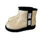 UGG Kids Unisex Mini Clear Shearling Waterproof Winter White Boots Sz 12US