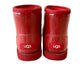 UGG Kids Unisex Mini Clear Shearling Waterproof Winter Red Boots Sz 12US