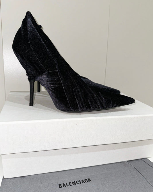New! Balenciaga Velvet Knife Pumps with Package Size 6.5