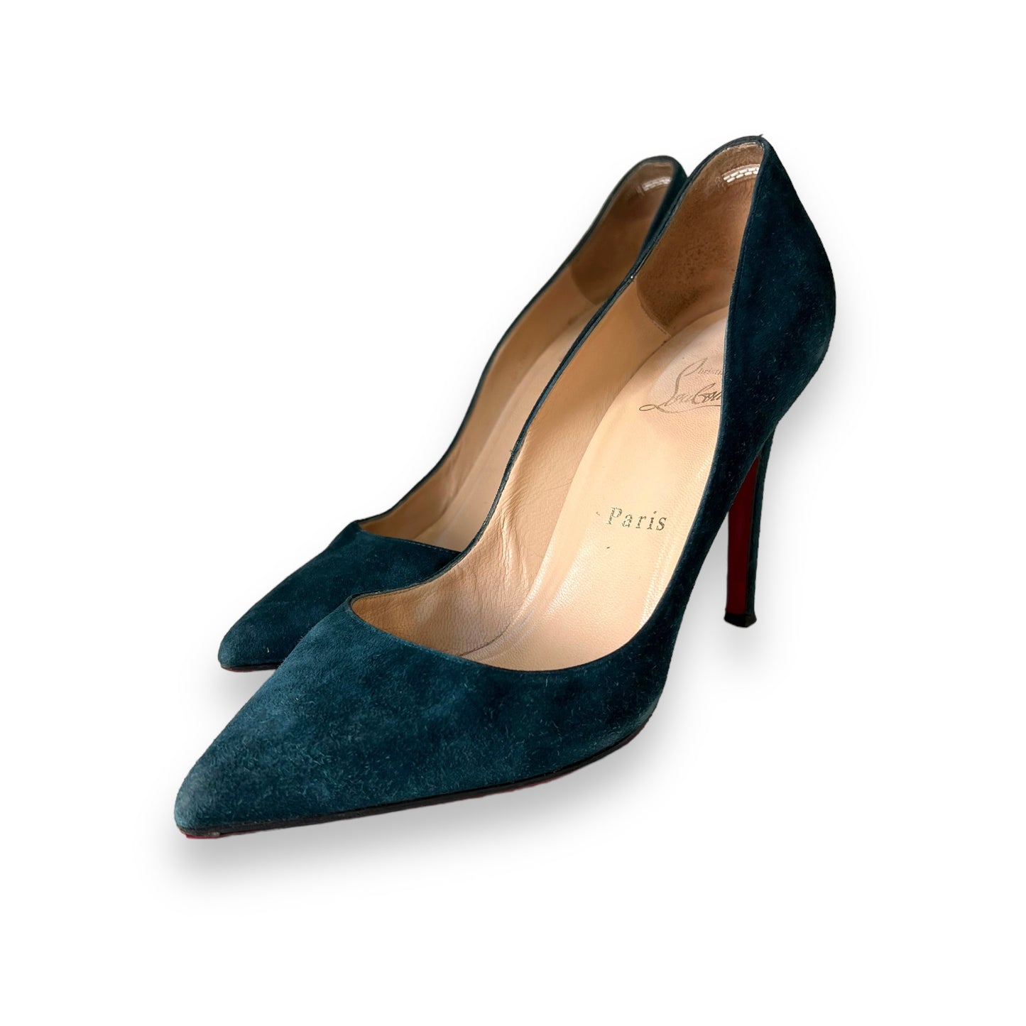 Christian Louboutin Pigalle 100 Suede Leather Pumps