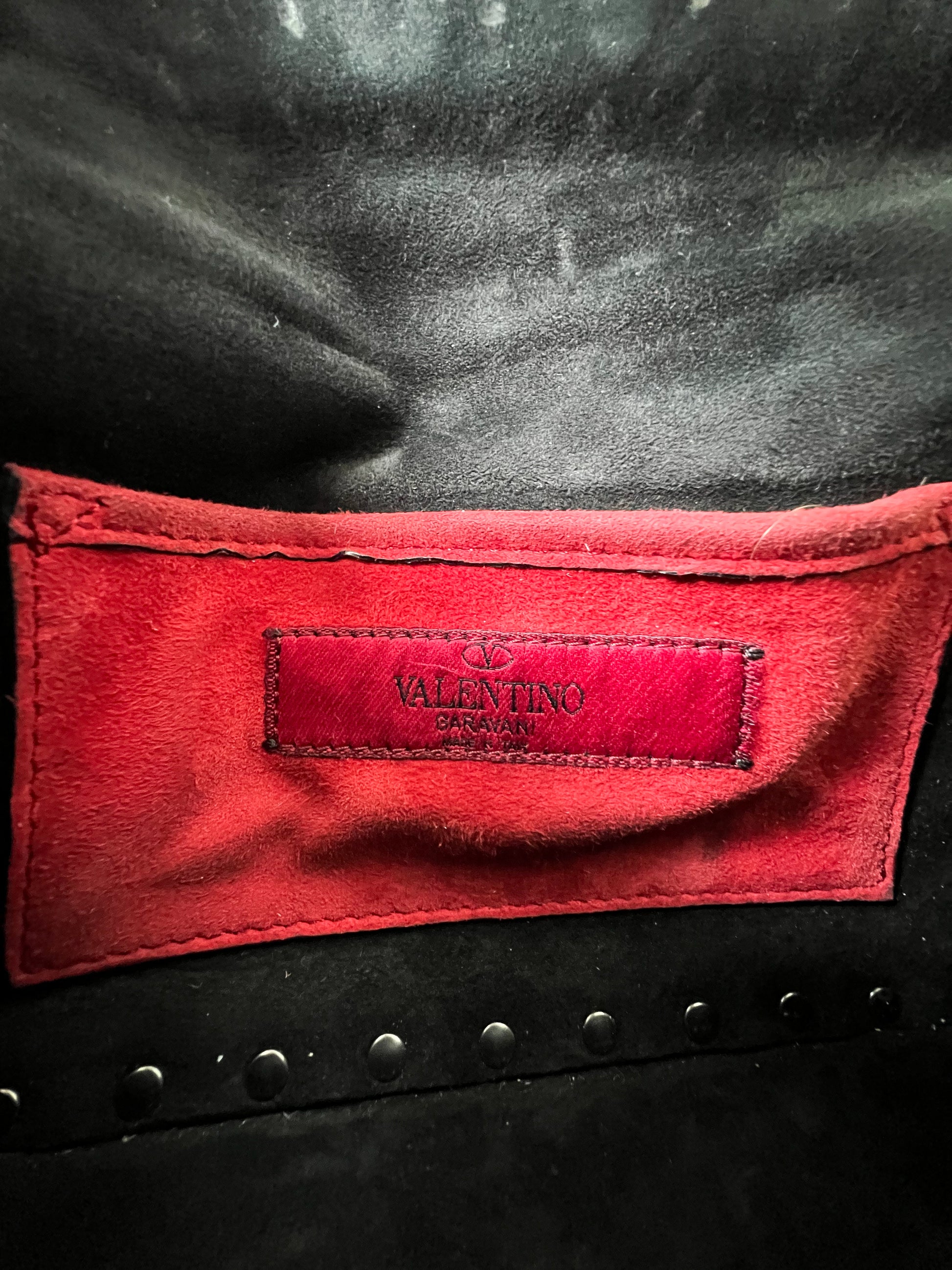 Valentino Garavani Mini Rockstud Spike Backpack- Red RW2B0B63NAP