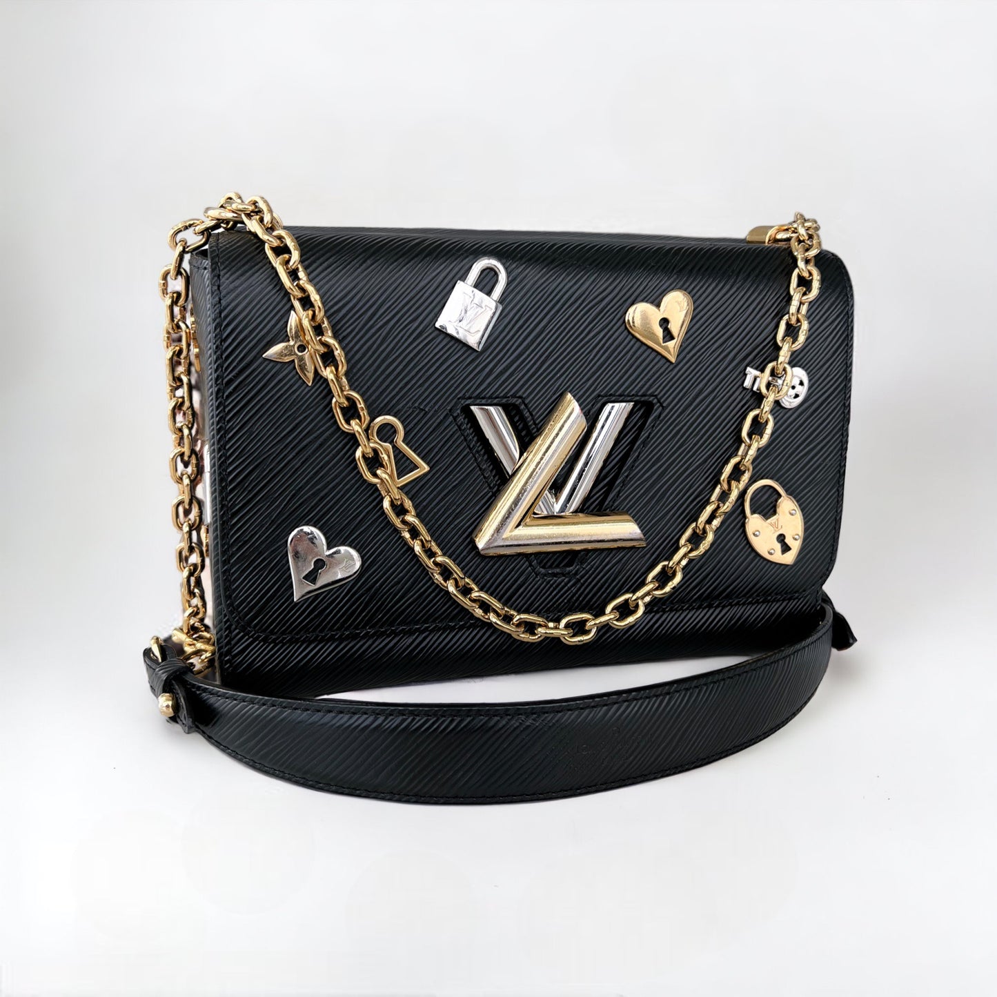 Louis Vuitton Epi Twist Love Lock MM Shoulder Bag + Whole Package